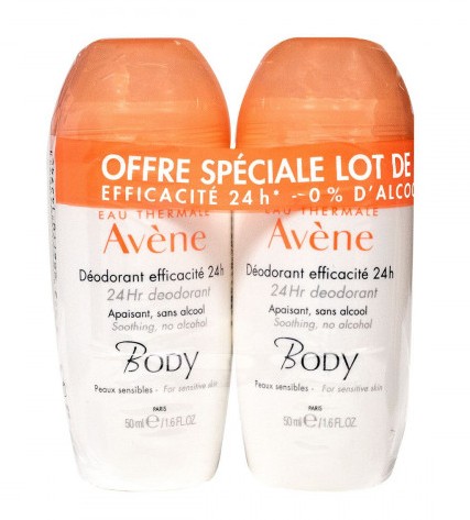 Avène Body Déodorant Efficacité 24H 50ml Lot de 2